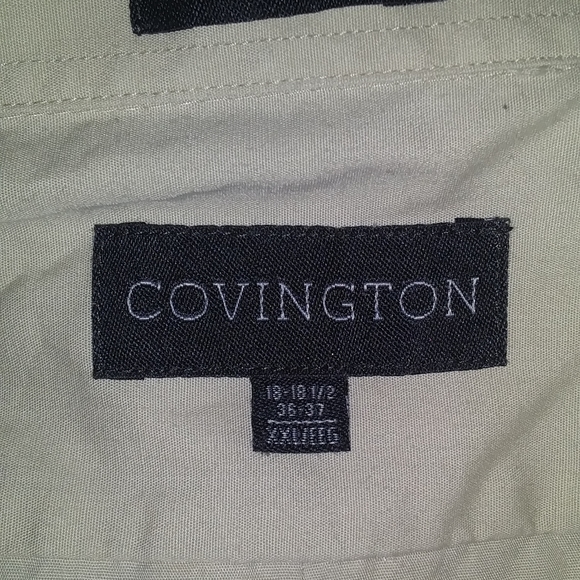 Men's Covington Cream Colored Dress Shirt - Picture 7 of 7